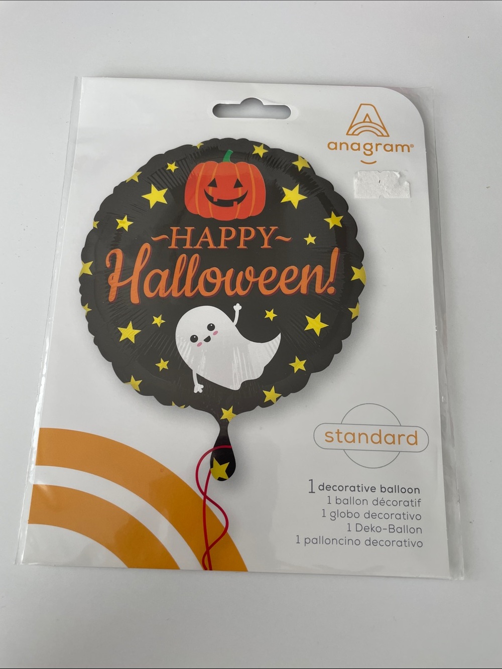 Black & Orange "Happy Halloween" Balloon
